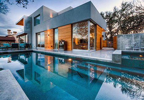 house with pool image