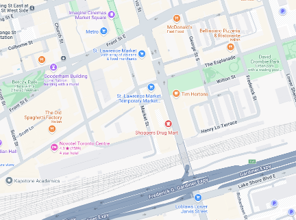 St Lawrence Market Map